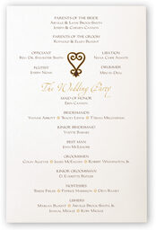 Photograph of Akoma Adinkra Square Wedding Programs