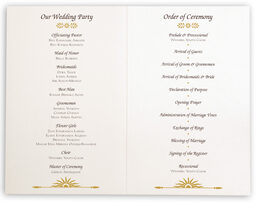 Photograph of Map of Africa Wedding Programs