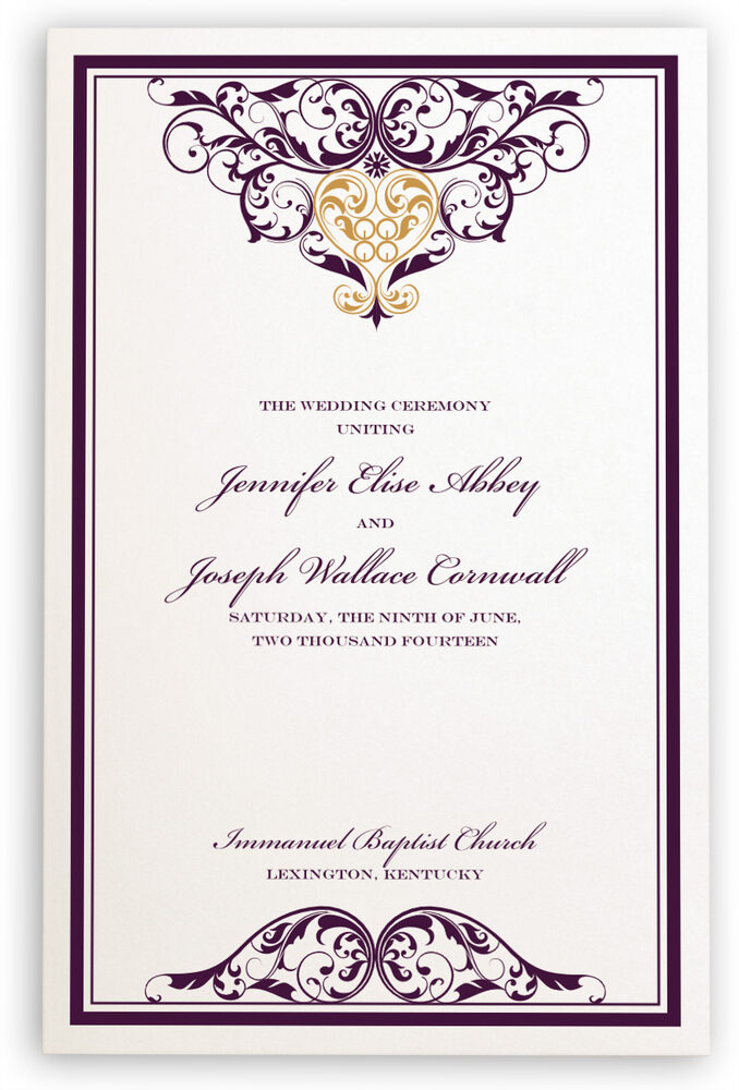 Photograph of Sankofa Heart Wedding Programs