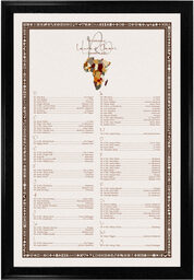 Photograph of African Adinkra Pattern Seating Charts