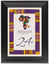 Framed Photograph of Ashanti Kente Cloth Table Numbers