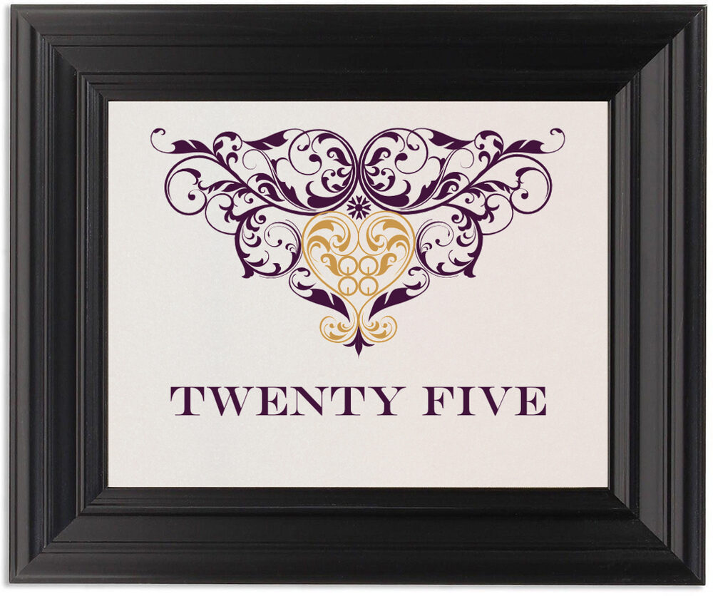 Framed Photograph of Sankofa Heart 01 Table Numbers