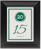 Framed Photograph of Classic Contemporary Table Numbers