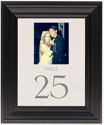 Framed Photograph of Memory Lane Table Numbers