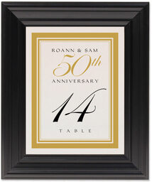 Framed Photograph of Traditional Frame Table Numbers