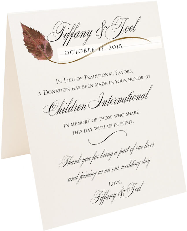 Photograph of Tented Ironwood Wispy Leaf Donation Cards