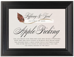 Framed Photograph of Ironwood Wispy Leaf Memorabilia Cards