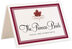 Photograph of Tented Maple Leaf Flourish Memorabilia Cards