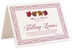 Photograph of Tented Maple Leaf Pattern Memorabilia Cards