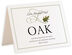 Photograph of Tented Wispy Oak Leaf Memorabilia Cards