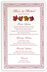 Photograph of Maple Leaf Pattern Wedding Menus