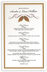 Photograph of Walnut Flourish Wedding Menus