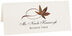 Photograph of Tented Buckeye Twisty Leaf Place Cards