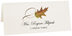 Photograph of Tented Cypress Twisty Leaf Place Cards