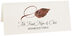 Photograph of Tented Ironwood Twisty Leaf Place Cards