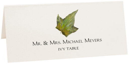 Photograph of Tented Ivy Colorful Leaf Place Cards