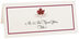 Photograph of Tented Maple Leaf Flourish Place Cards