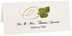 Photograph of Tented Mulberry Swirly Leaf Place Cards