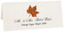 Photograph of Tented Orange Sugar Maple Colorful Leaf Place Cards