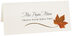 Photograph of Tented Orange Sugar Maple Wispy Leaf Place Cards