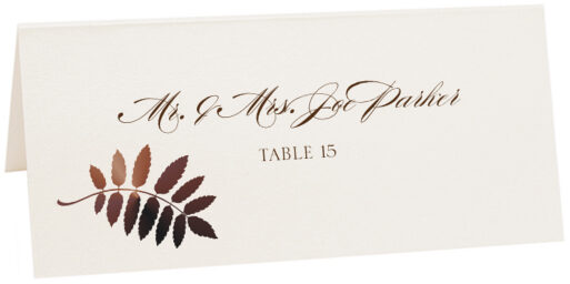 Photograph of Tented Peaceful Autumn 01 Place Cards