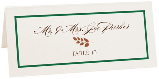 Photograph of Tented Peaceful Autumn 04 Place Cards