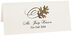 Photograph of Tented Pin Oak Swirly Leaf Place Cards