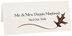 Photograph of Tented Red Oak Wispy Leaf Place Cards