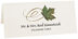 Photograph of Tented Sycamore Swirly Leaf Place Cards