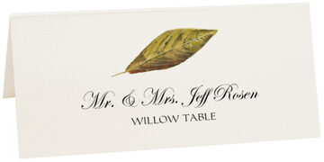 colored place cards wedding