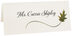 Photograph of Tented Wispy Oak Leaf Place Cards