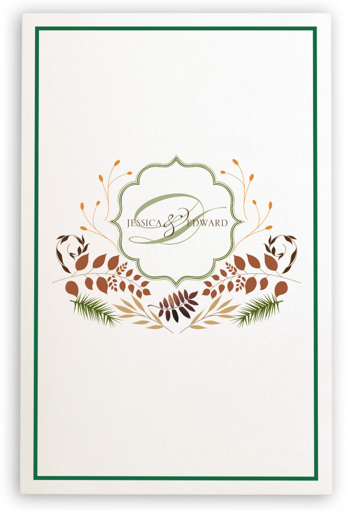 Photograph of Peaceful Autumn 02 Wedding Programs