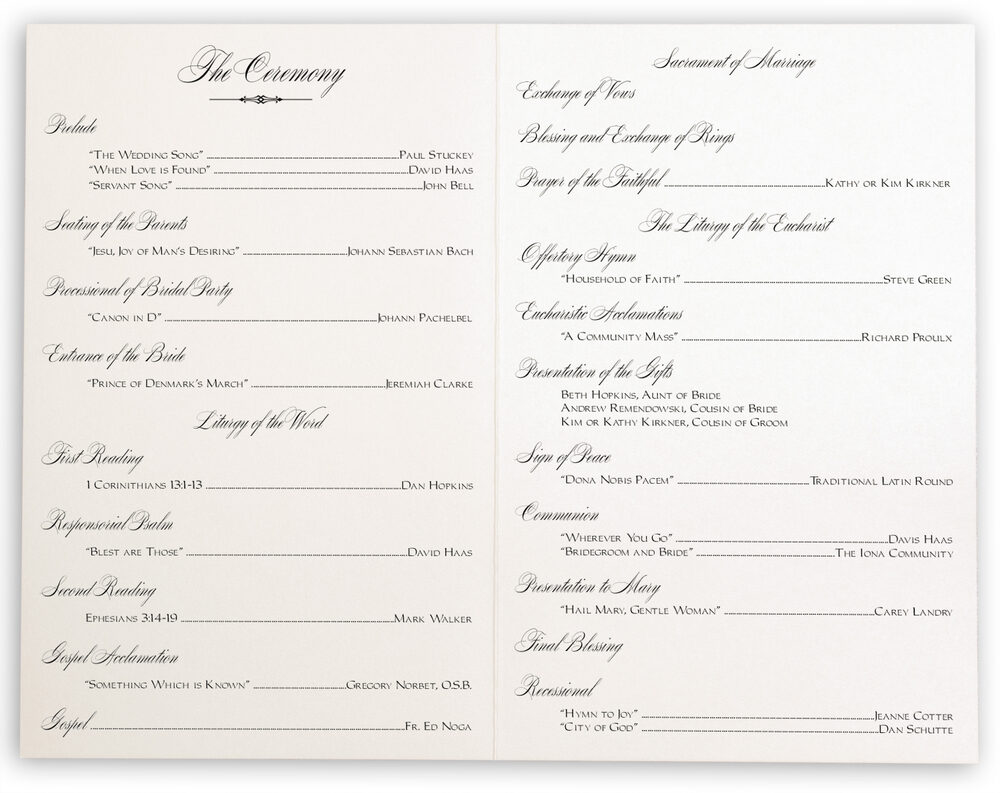 Photograph of Red Maple Wispy Leaf Flourish Wedding Programs