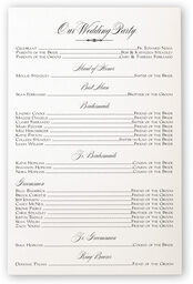 Photograph of Red Maple Wispy Leaf Flourish Wedding Programs