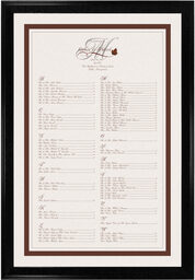Photograph of Boxelder Leaf Flourish Seating Charts