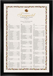 Photograph of Colorful Leaves Border Seating Charts