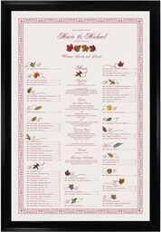 Photograph of Maple Leaf Pattern Seating Charts