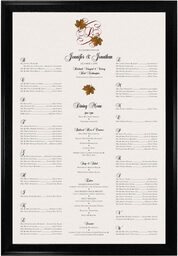 Photograph of Sugar Maple Leaf Flourish Seating Charts