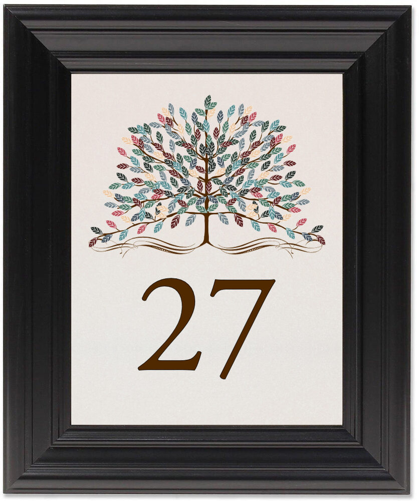 Framed Photograph of Arbor Day Table Numbers