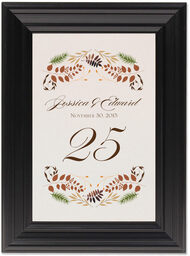 Framed Photograph of Peaceful Autumn 01 Table Numbers