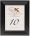 Framed Photograph of White Oak Swirly Leaf Table Numbers