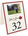Photograph of Tented Fall in Love Table Numbers