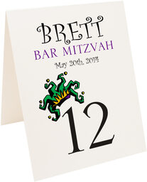 Photograph of Tented Masquerade Table Numbers