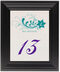 Framed Photograph of Rocket Star Table Numbers