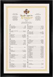 Photograph of Seahorse Pattern Seating Charts