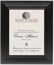 Framed Photograph of Antique Seashell Collector Donation Cards