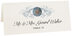 Photograph of Tented Blue Sand Dollar Place Cards