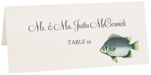Photograph of Tented George Fish Place Cards