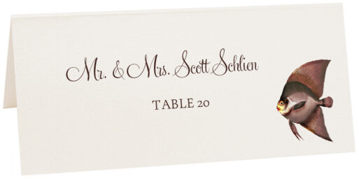 Photograph of Tented Mojo Tiny Fish Place Cards