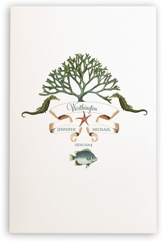 Photograph of Ocean Garden Wedding Programs